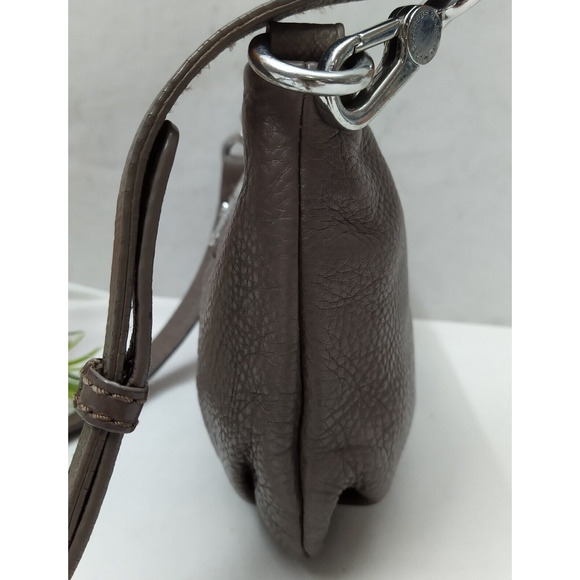 Marc by Marc Jacobs Gray Pebbled Leather Zipper Closure Crossbody Bag - Picture 15 of 16